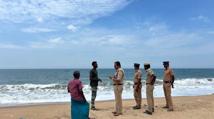 கடலோர தீவிரவாத ஊடுருவல்  தடுப்பு  ஒத்திகை மாவட்ட எஸ்பி தலைமையில் நடைப்பெற்றது…