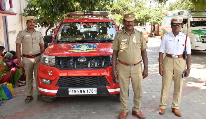 மூளைச்சாவடைந்த நபரின்‌ உடல் உறுப்புகளை சென்னை மருத்துவமனைக்கு உரிய நேரத்தில் கொண்டு செல்ல உதவிய போலிசாருக்கு பொதுமக்கள் பாராட்டு..