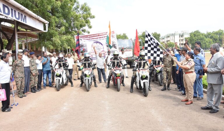 இராணுவ இன்ஜினியர் குரூப் நடத்தும் பைக் பேரணியை துணை கமிஷனர் கொடியசைத்து துவக்கிவைத்தார்….