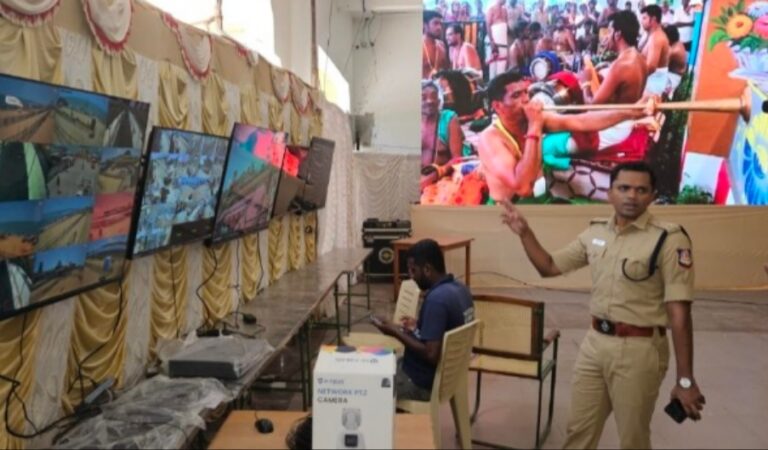 திருச்செந்தூர் முருகன் கோவில் கும்பாபிஷேக பாதுகாப்பு பணிகள் குறித்து மாவட்ட எஸ்பி நேரில் ஆய்வு….