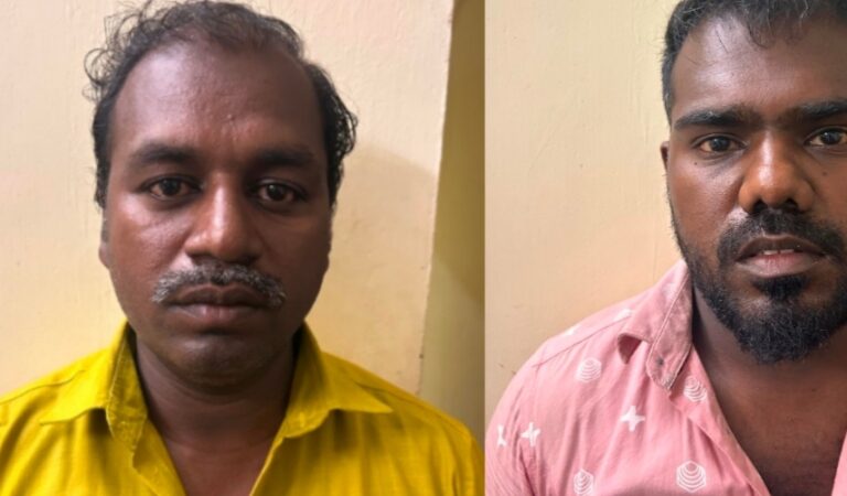 80,லட்சம் மதிப்புள்ள பீடி இலைகள் இலங்கைக்கு கடத்த முயற்சி இரண்டு பேர் கைது…. 80,லட்சம் மதிப்புள்ள பீடி இலைகள் இலங்கைக்கு கடத்த முயற்சி இரண்டு பேர் கைது….